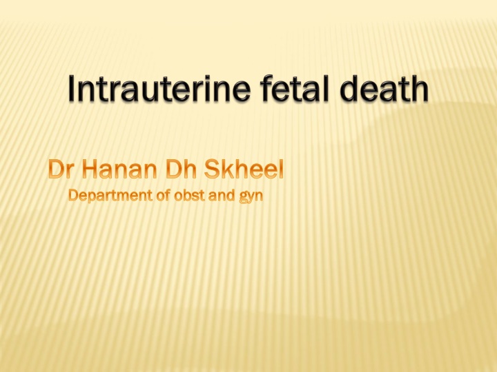 Stillbirth: Causes, Symptoms, and Investigations