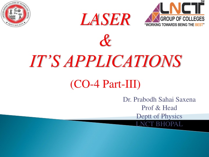 Nd:YAG Laser and Its Applications