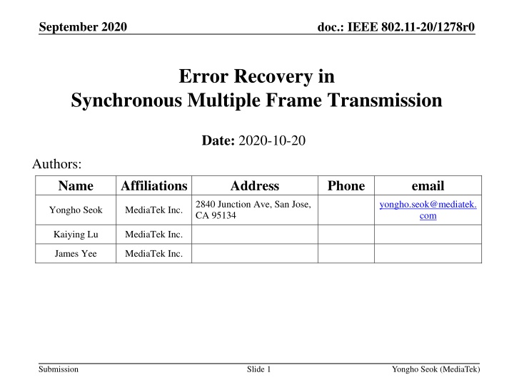 Enhancing Error Recovery in IEEE 802.11 with PIFS-Based Solution