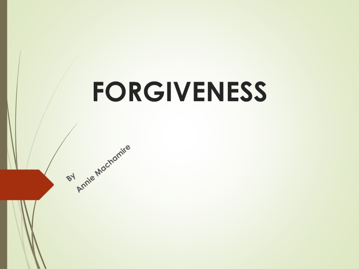 Forgiveness and Conflict Resolution in Relationships