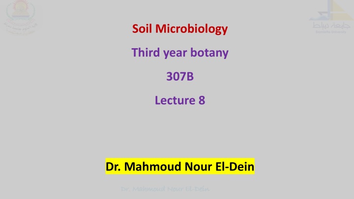 Composition of Soil Organic Matter in Soil Microbiology