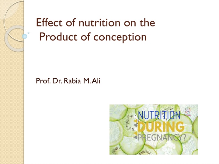 Impact of Nutrition on Pregnancy Outcomes