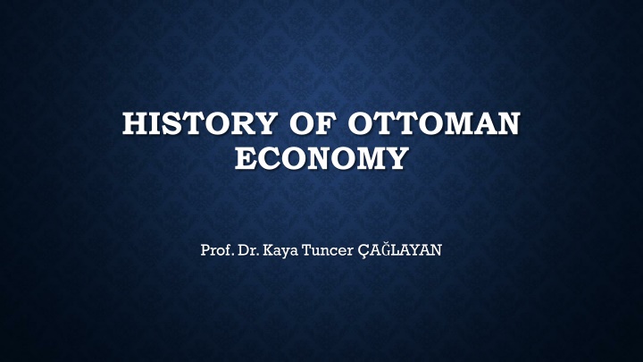 Overview of the Ottoman Empire's Economy and Social Structure