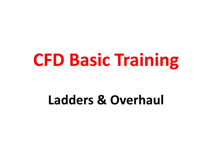 Comprehensive Overview of Firefighter Ladder Training & Maintenance