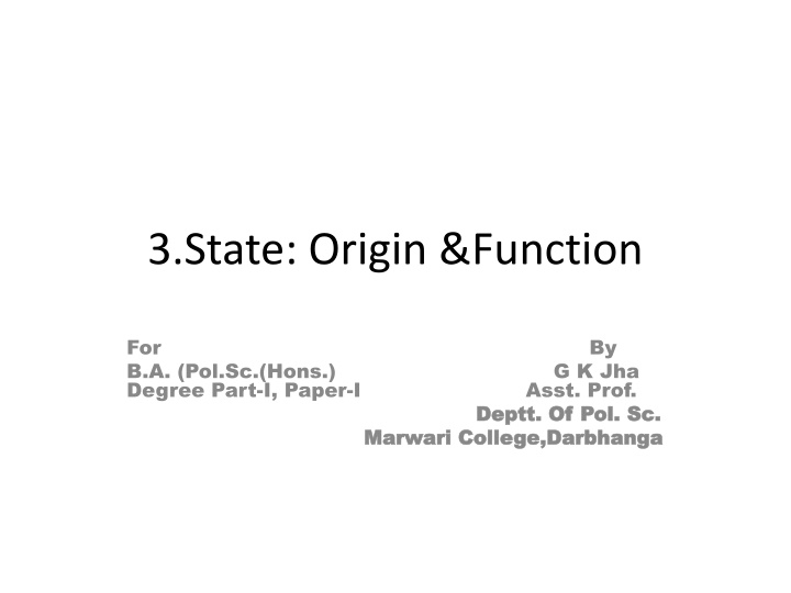 Theories on the Origin of State: Divine, Force, Patriarchal, and More
