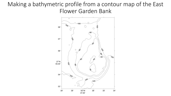 Bathymetric Profiles Using Contour Maps