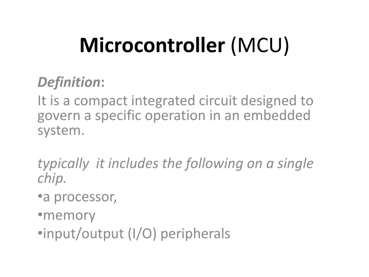 Microcontrollers: Definition, Working, and Elements