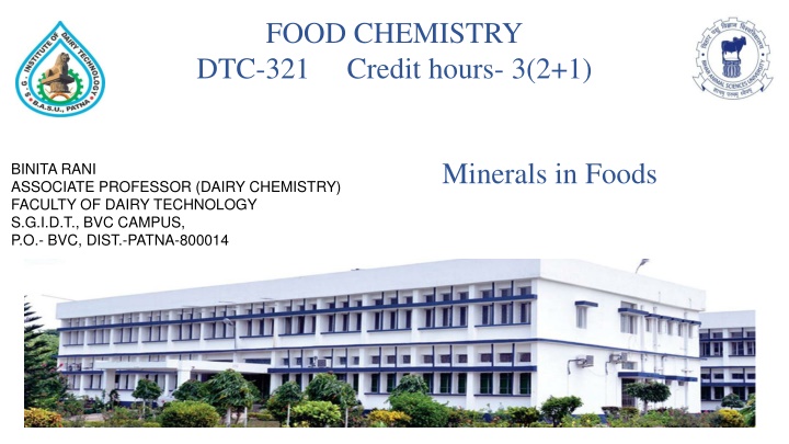 The Importance of Minerals in Foods