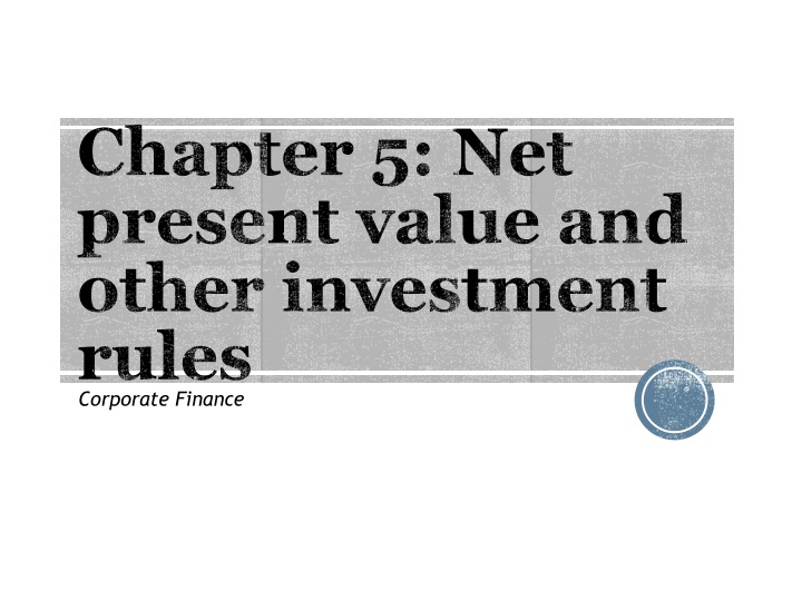 Net Present Value (NPV) in Corporate Finance