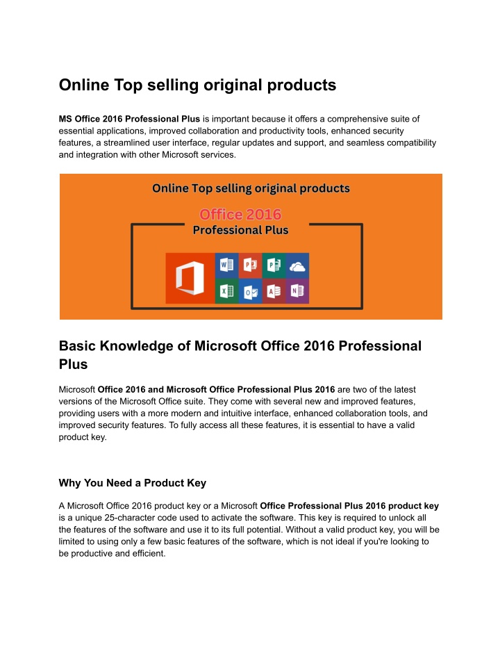 online top selling original products n.w