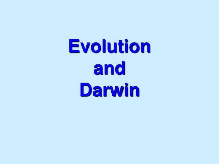 Evolutionary Theories and Discoveries in Biology