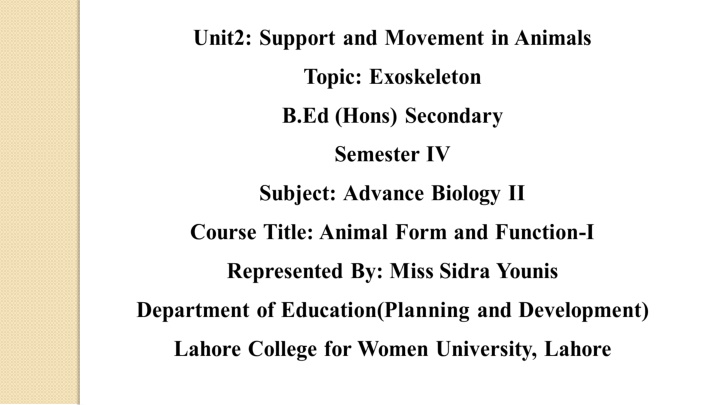Structure and Function of Exoskeletons in Animals