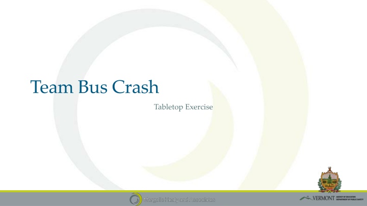 Team Bus Crash Tabletop Exercise Agenda