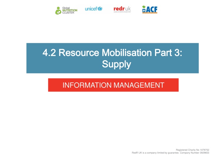 Responsibilities and Collaboration in Supply Management for Emergency Response