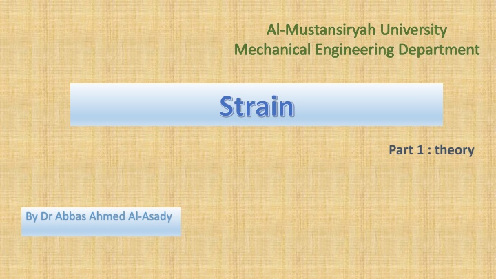 Stress-Strain Behavior in Mechanical Engineering