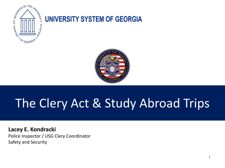 The Clery Act for Study Abroad Trips