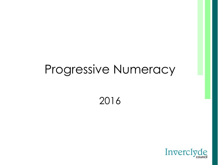 Enhancing Numeracy Learning and Teaching in Schools