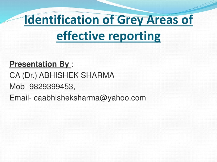 Key Aspects of Effective Reporting in Auditing & Corporate Governance