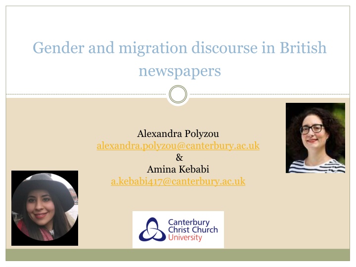 Gender and Migration Discourse in British Newspapers Study