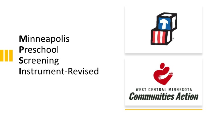 Minneapolis Preschool Screening Instrument-Revised Guide