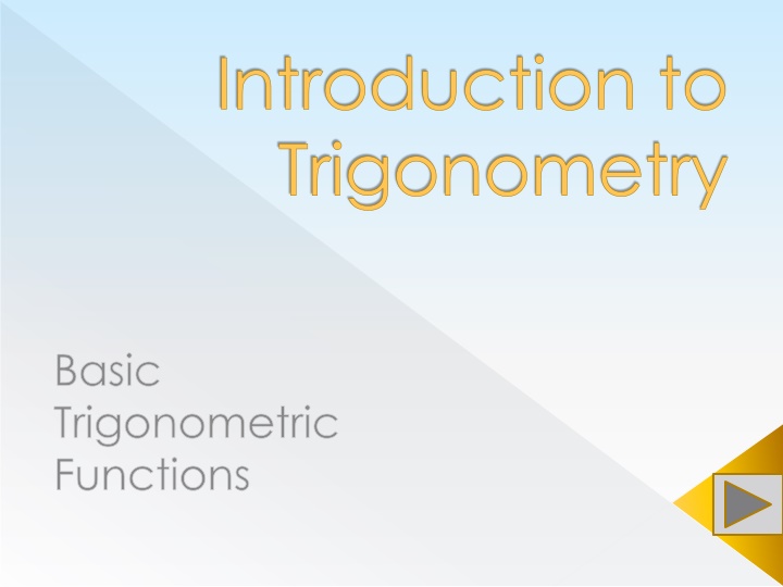 Basic Trigonometry Concepts