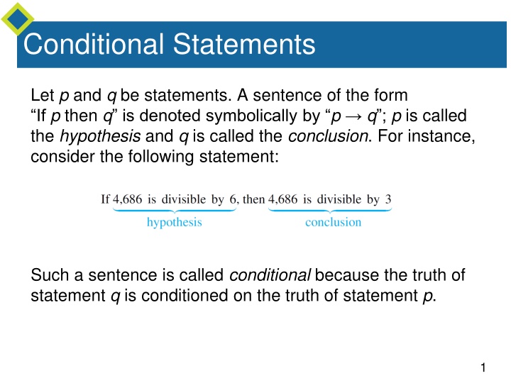 Conditional Statements in Logic
