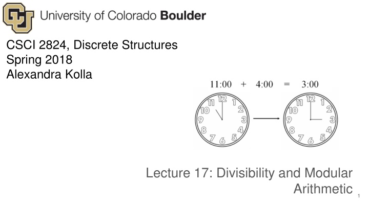 Divisibility and Modular Arithmetic in Discrete Structures