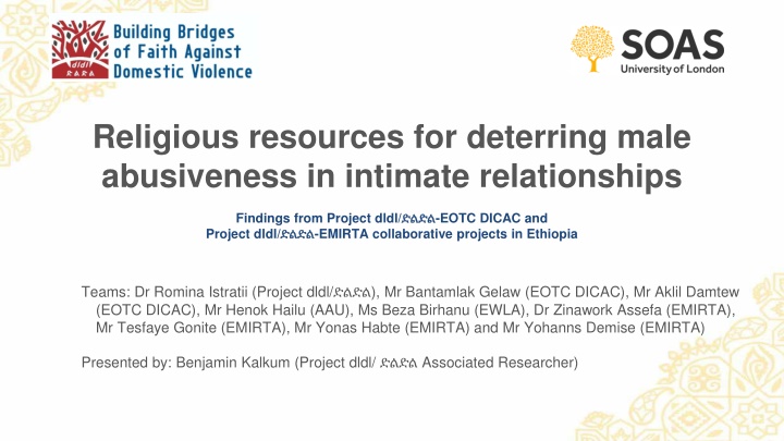 Religious Resources for Deterrence of Male Abusiveness in Intimate Relationships