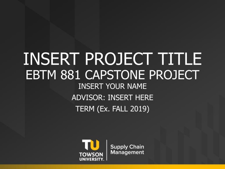 EBTM 881 Capstone Project - Data Analysis and Recommendations