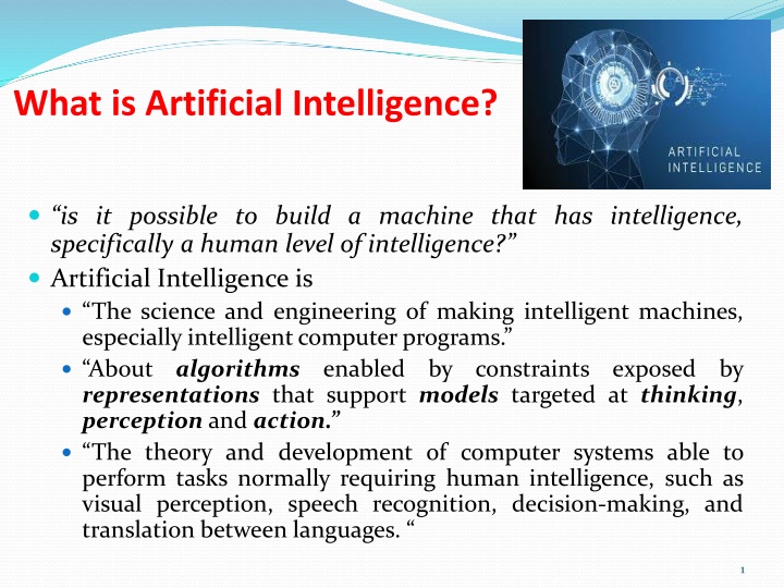 Artificial Intelligence: Building Intelligent Machines