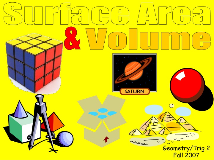 Surface Area and Volume in Geometry