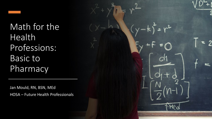Math Essentials for Health Professionals: Conversion and Equivalents