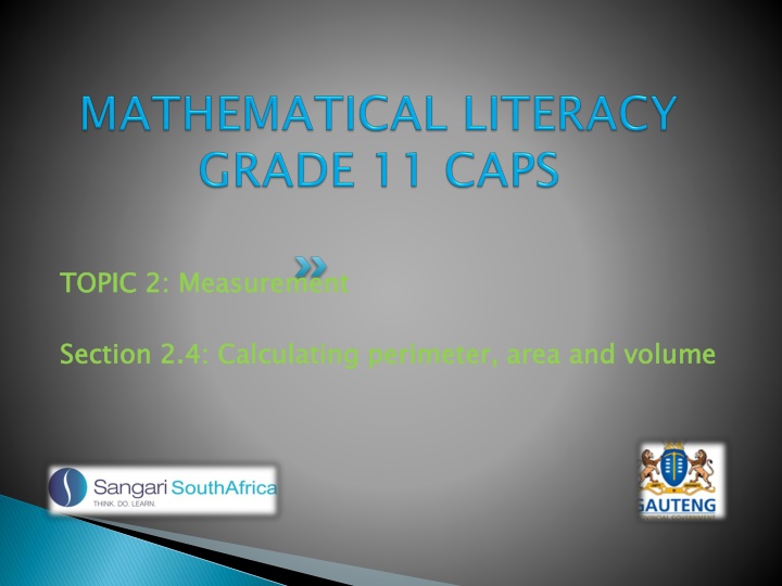 Measurement: Calculating Perimeter, Area, and Volume