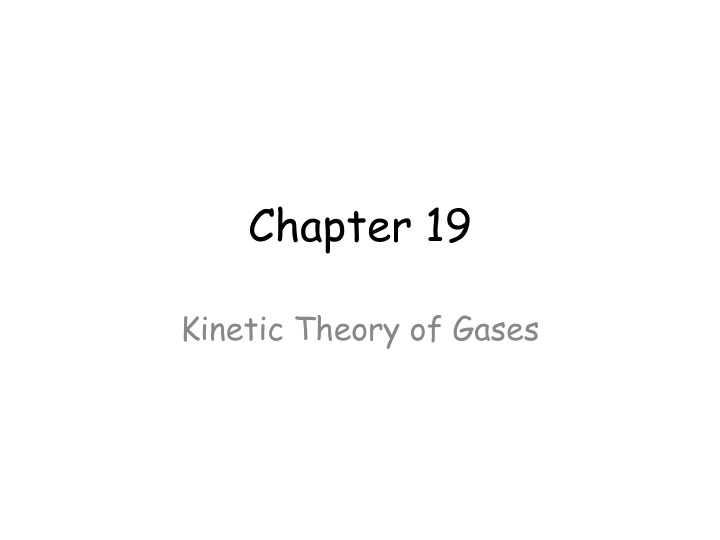 Kinetic Theory of Gases: Key Concepts and Equations