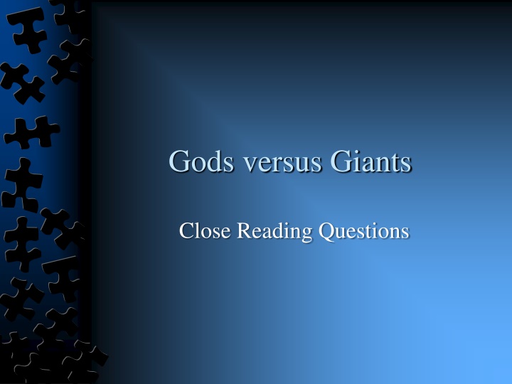 Gods versus Giants Close Reading Questions