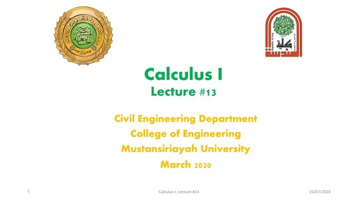 Calculus I Lecture #13: Volumes of Solids and Solids of Revolution