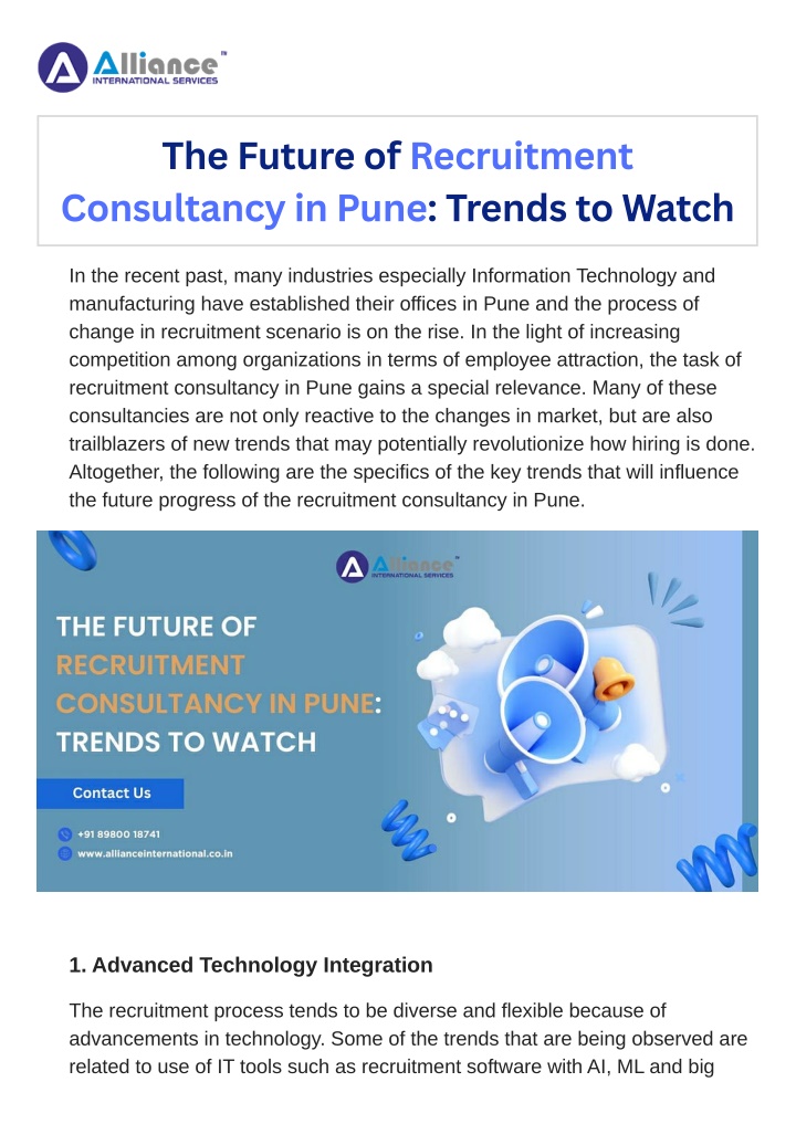 the future of recruitment consultancy in pune n.w