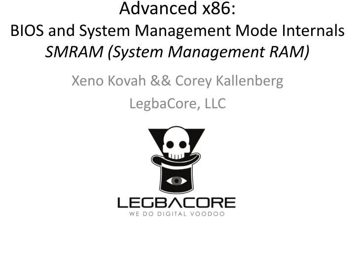 System Management RAM (SMRAM) in x86 Architecture