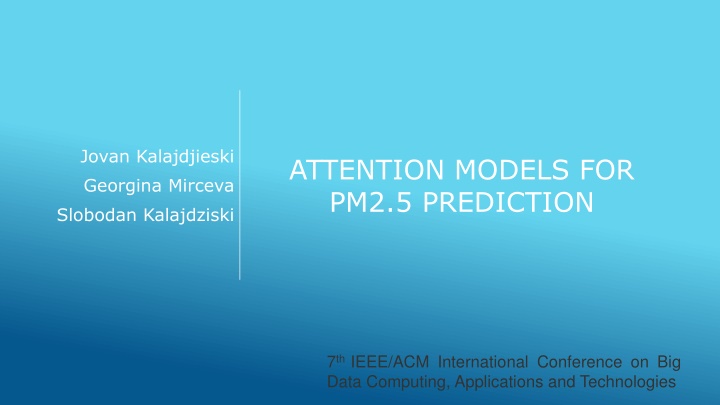 Advancements in Air Pollution Prediction Models for Urban Centers