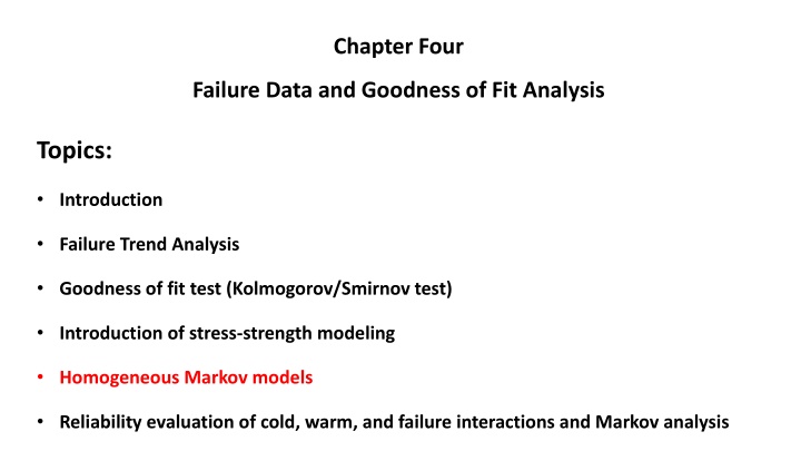 Reliability and Failure Analysis in Engineering Systems