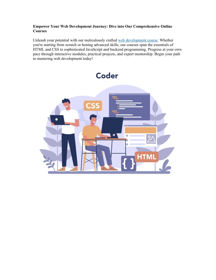 empower your web development journey dive into n.w