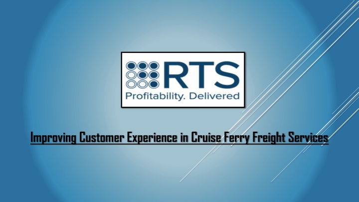 improving customer experience in cruise ferry n.w