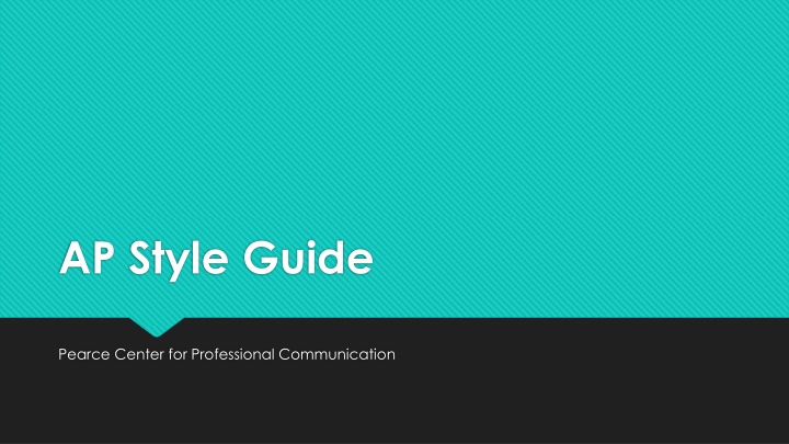 AP Style Guide Quick Facts for Professional Communication