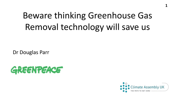 Challenges and Considerations of Greenhouse Gas Removal Technologies