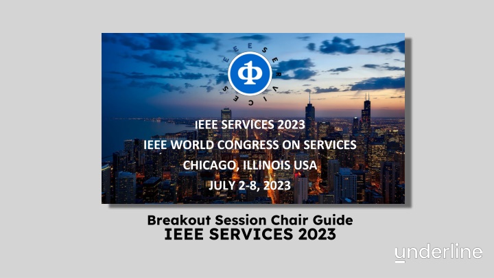 Guide for IEEE SERVICES 2023 World Congress Breakout Sessions