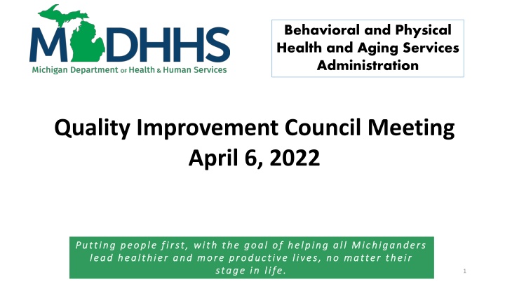 Behavioral and Physical Health Council Meeting Highlights
