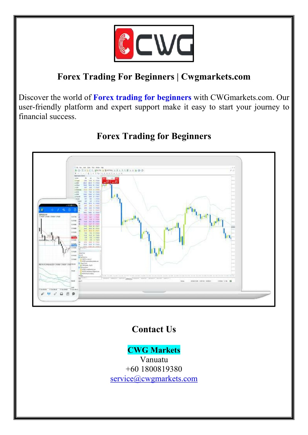 forex trading for beginners cwgmarkets com l.w