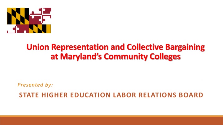 Maryland Community College Collective Bargaining: Overview & Implementation