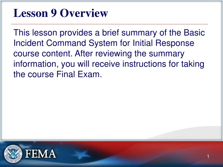 Basic Incident Command System Overview