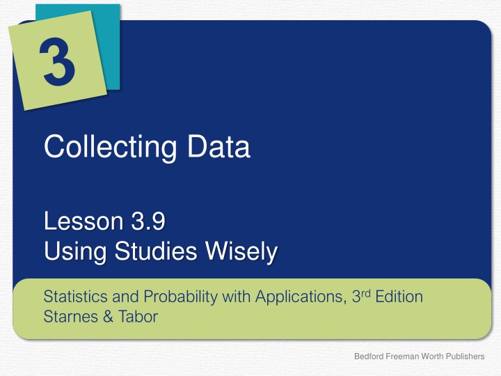 Scope of Inference in Statistical Studies